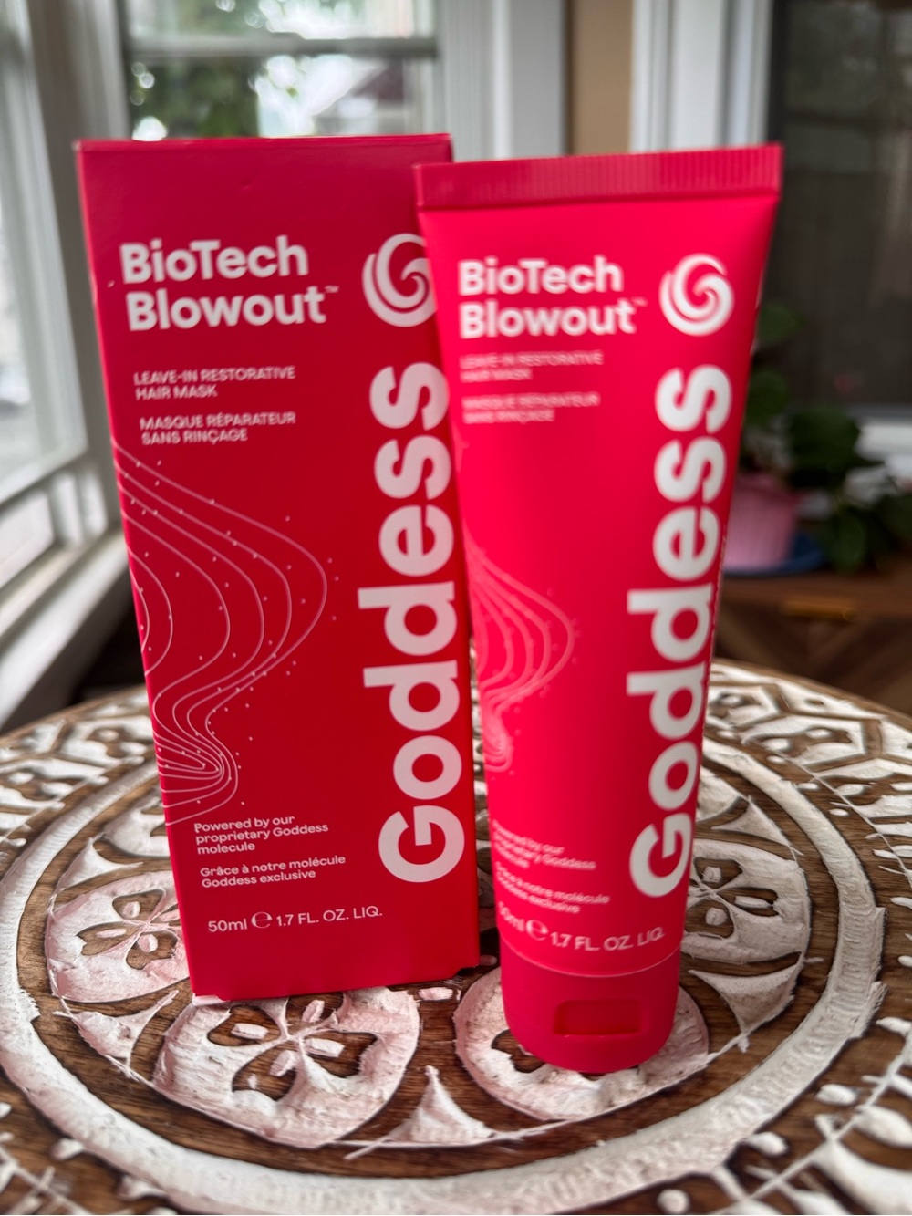 Goddess BioTech Blowout Leave In Restorative Hair Mask 1.7 oz New in Box